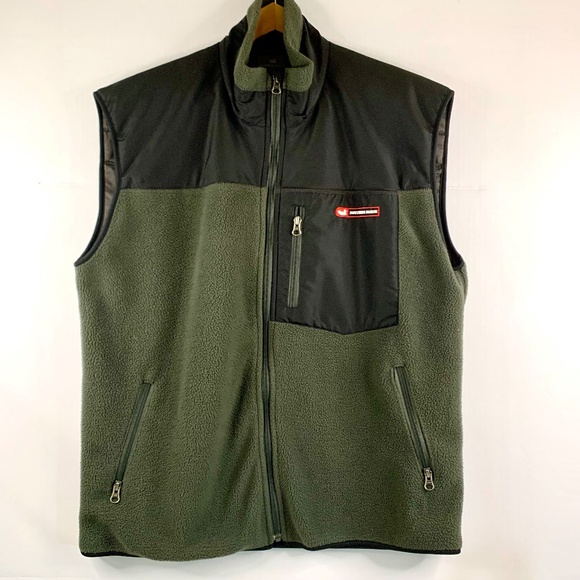 Men’s Southern Marsh FieldTec, green/black fleece zip up vest Hunting/Hiking - Picture 1 of 9